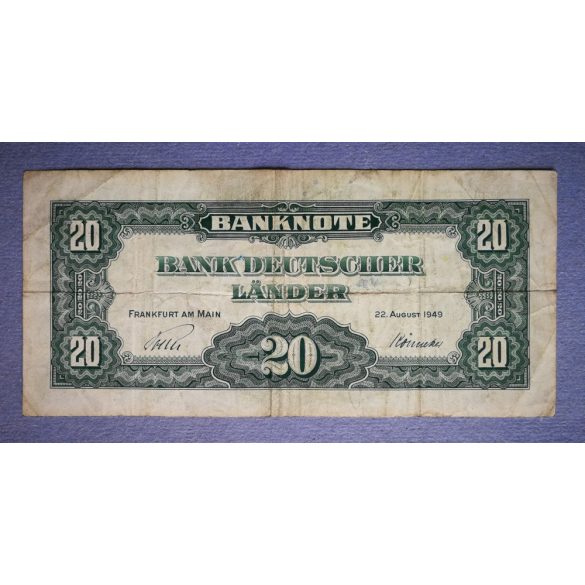 Germany 20 Mark 1949 F