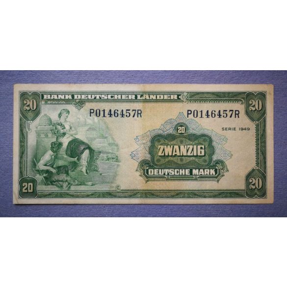 Németország 20 Mark 1949 VF