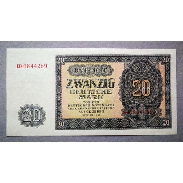 Németország 20 Mark 1955 Unc