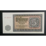 Germany 5 Mark 1955 UNC