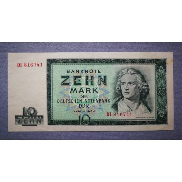 Németország 10 Mark 1964 VF+