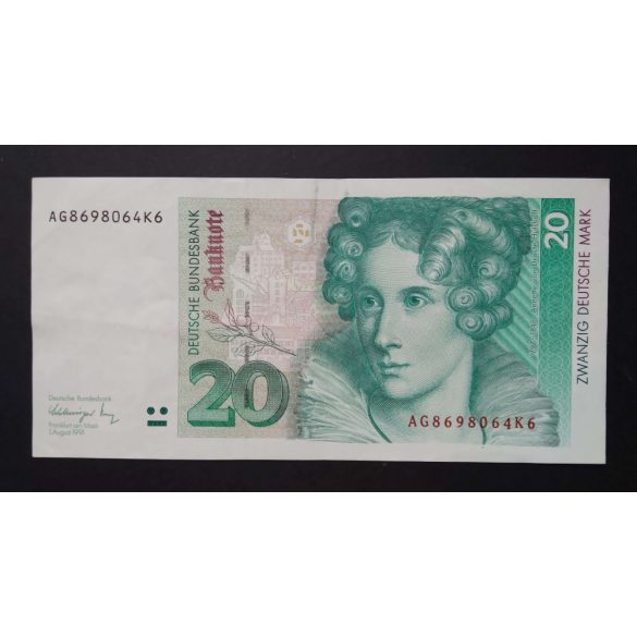 Németország 20 Mark 1991 VF