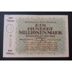 Germany Bamberg 100 million Mark 1923 XF