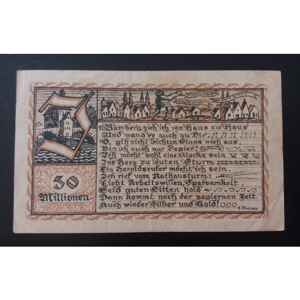 Germany Bamberg 50 million Mark 1923 VF-