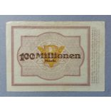 Germany Bochum 100 million Mark 1923 XF