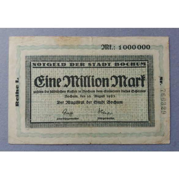 Germany Bochum 1 million Mark 1923 F+