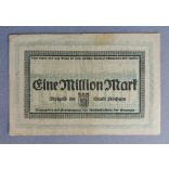 Germany Bochum 1 million Mark 1923 F+