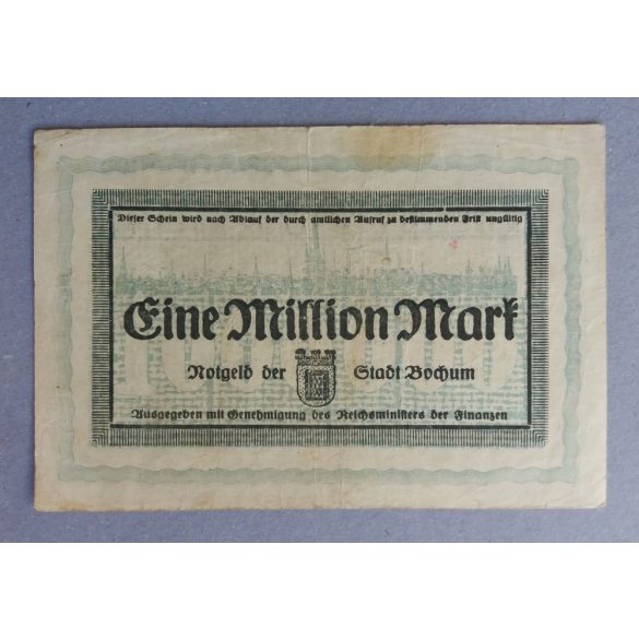 Germany Bochum 1 million Mark 1923 F+