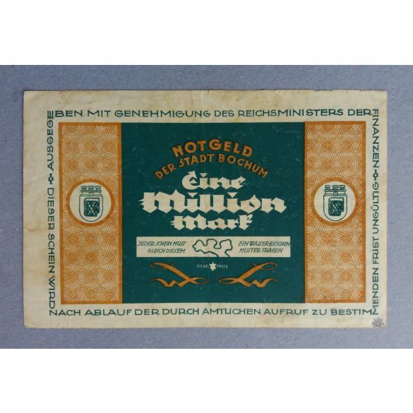 Germany Bochum 1 million Mark 1923 VF