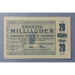 Germany Bochum 20 billion Mark 1923 aUNC