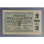Germany Bochum 20 billion Mark 1923 aUNC