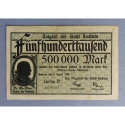 Németország Bochum 500000 Mark 1923 VF