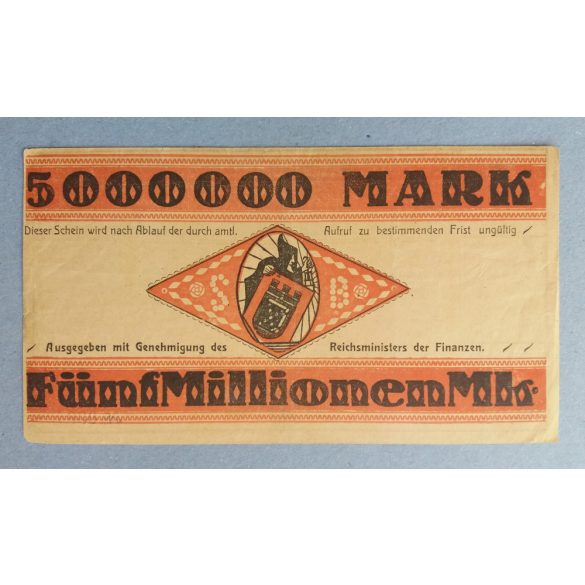 Germany Bochum 5 million Mark 1923 XF