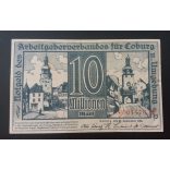 Germany Coburg 10 million Mark 1923 F+
