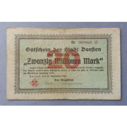 Germany Dorsten 20 million Mark 1923 F