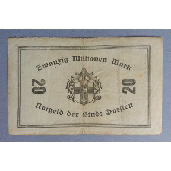 Germany Dorsten 20 million Mark 1923 F
