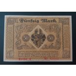 Németország Dresden 50 Mark 1918 AUNC