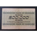 Németország Dresden 500000 Mark 1923 F+