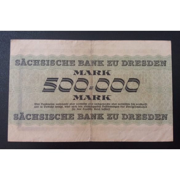 Németország Dresden 500000 Mark 1923 F+