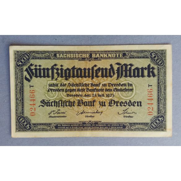 Germany Dresden 50000 Mark 1923 XF