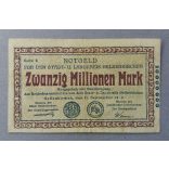 Németország Gelsenkirchen 20 millió Mark 1923 VF-