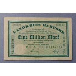 Németország Herford 1 millió Mark 1923 F+