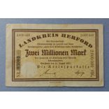Germany Herford 2 million Mark 1923 F