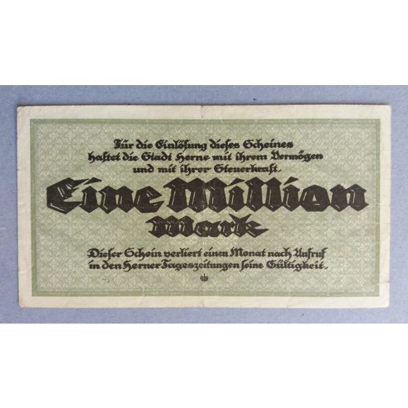 Germany Herne 1 million Mark 1923 F+