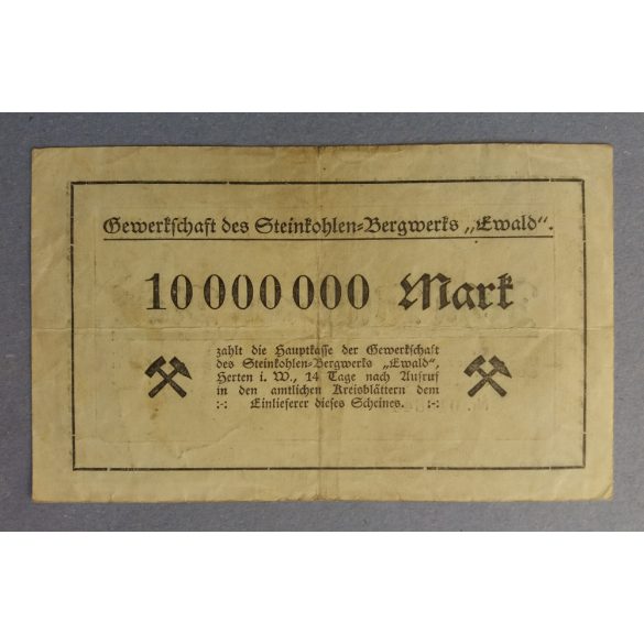 Németország Herten 10  millió Mark 1923 F