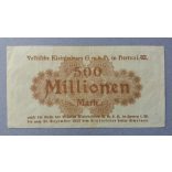 Németország Herten 500  millió Mark 1923 VF