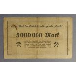 Németország Herten 5  millió Mark 1923 F