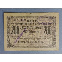 Germany Hüls 200 million Mark 1923 F