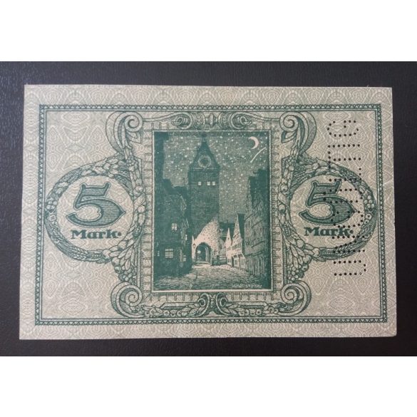 Németország Memmingen 5 Mark 1918 UNC