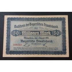 Germany München 50 million Mark 1923 XF+