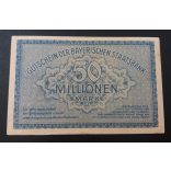 Germany München 50 million Mark 1923 XF+