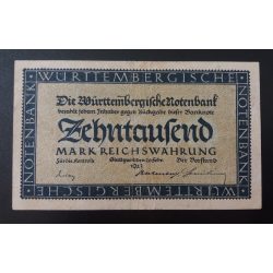 Germany Stuttgart 10000 Mark 1923 F+