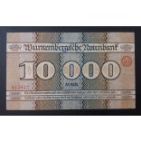 Németország Stuttgart 10000 Mark 1923 F+