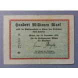 Germany Witten 100 million Mark 1923 XF-