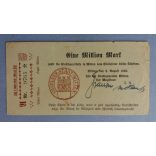 Germany Witten 1 million Mark 1923 VG+