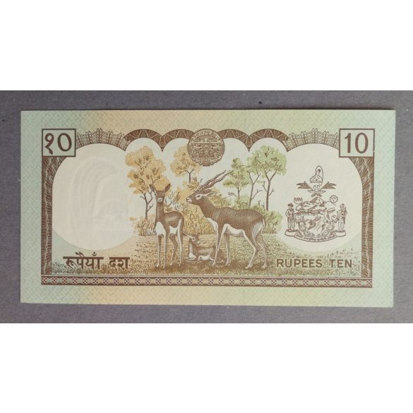 Nepál 10 Rupees 1990 UNC