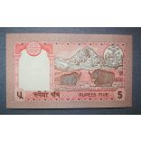 Nepál 5 rupees 1995 UNC