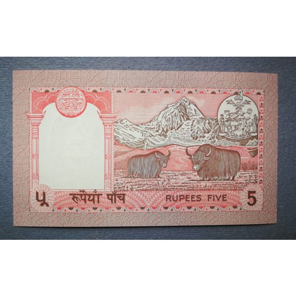 Nepál 5 rupees 1995 UNC