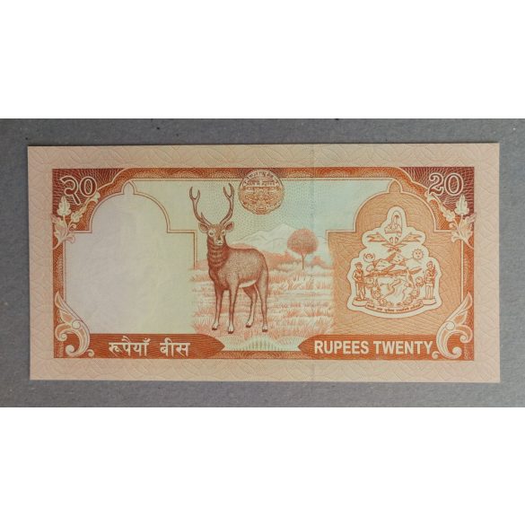 Nepál 20 Rupees 2002 UNC