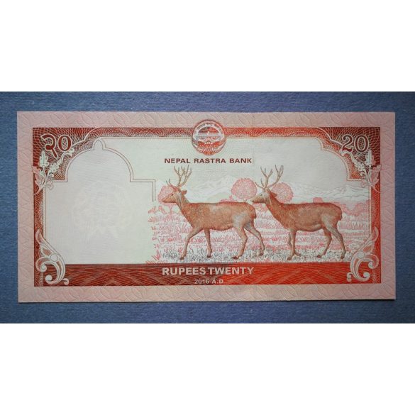 Nepál 20 rupees 2016 UNC