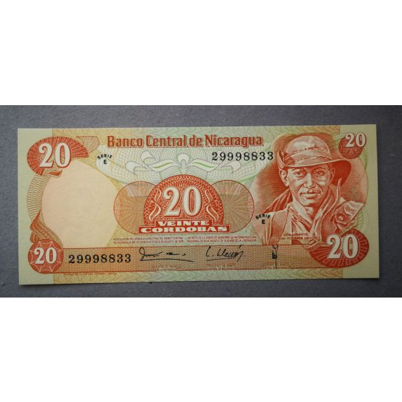 Nicaragua 20 Cordobas 1979 UNC