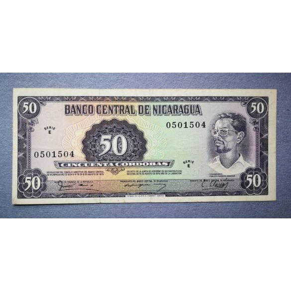 Nicaragua 50 Cordobas 1979 P131 VF 