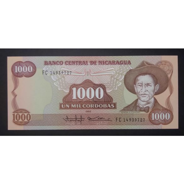 Nicaragua 1000 Cordobas 1985 UNC 