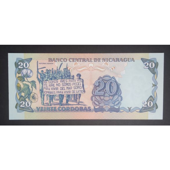 Nicaragua 20 Cordobas 1985 UNC 