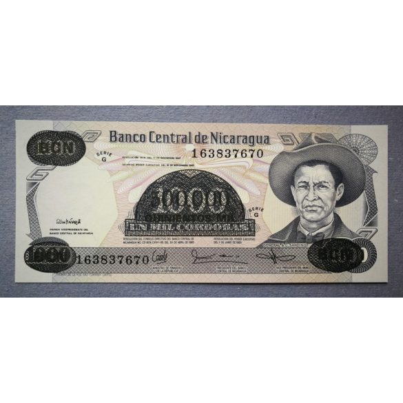 Nicaragua 500000 Cordobas 1987 UNC Overstamped 