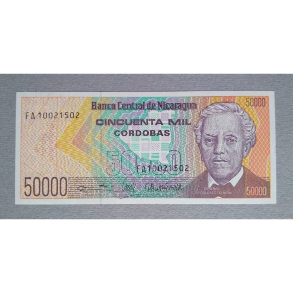 Nicaragua 50000 Cordobas 1989 UNC